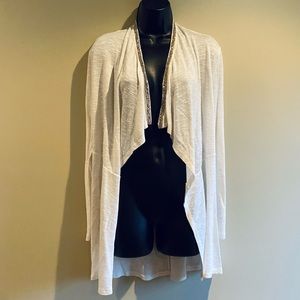 Juicy Couture Sparkle White Cardigan Sweater